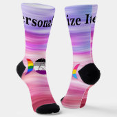 Chaussette Triple Goddess sur mesure Moon Pentacle Pride (Angulaire)