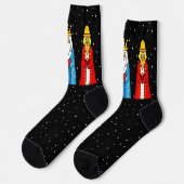 Chaussette Trois Sages Hommes & Snowflakes sur Chaussettes Bl (Gauche)