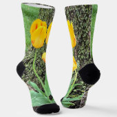 Chaussette Trois Tulipes Jaunes / (Angulaire)