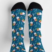 Chaussette Trombone Snowman Music Notes Motif (Haut)