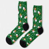 Chaussette Trombone Snowman Music Notes Motif (Gauche)