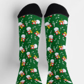 Chaussette Trombone Snowman Music Notes Motif (Haut)