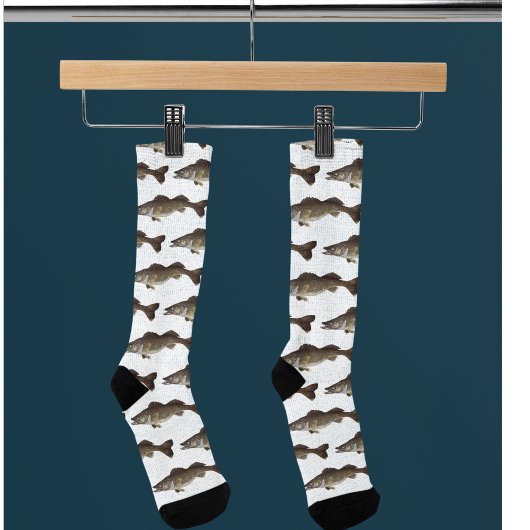 Chaussette Trophée Walleye Pêche Motif en plein air Poisson