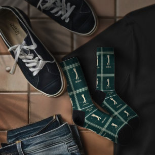 Chaussette Trou du logo Golf de Nom Personnalisé dans un seul