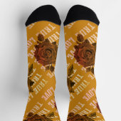 Chaussette True Love Rose Romantique Saint Valentin B&W (Haut)