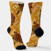 Chaussette True Love Rose Romantique Saint Valentin B&W (Angulaire)