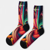 Chaussette Tu Me Frappes Les Chaussettes ! Chaussettes (Gauche)