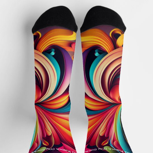 Chaussette Tu Me Frappes Les Chaussettes ! Chaussettes (Haut)