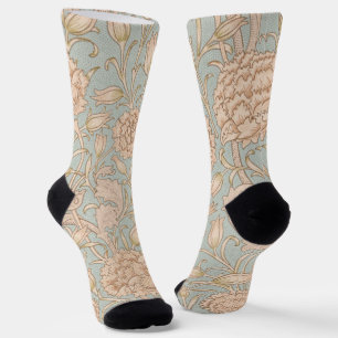 Chaussette Tulipe sauvage de William Morris, design floral