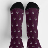 Chaussette Tulipes chaussettes violet (Haut)
