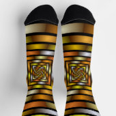Chaussette Tunnel lumineux coloré Trippy Fractal Graphisme (Haut)