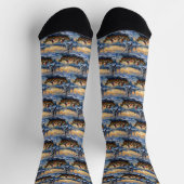 Chaussette Turkish Angora Cat Christmas Boat Holiday (Haut)