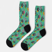 Chaussette Turquoise de lémuriens tropicaux (Gauche)
