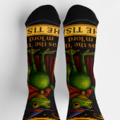 Chaussette T'was The 'Tism M'Lord Frog Meme Autism Awareness (Haut)