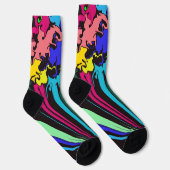 Chaussette Twirl coloré Abstrait / Pinched / (Droite)