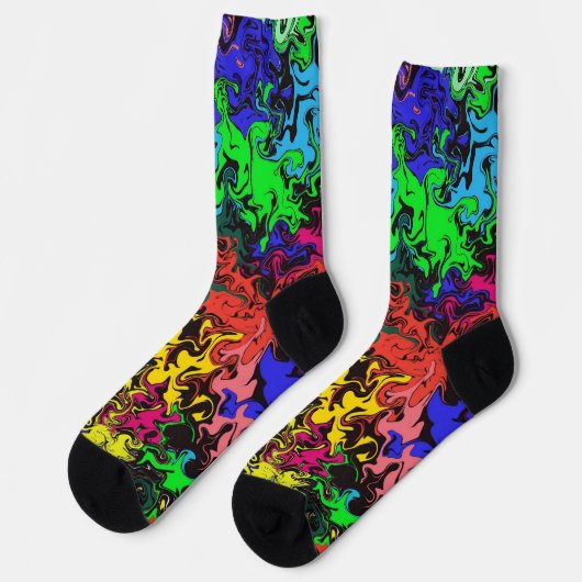 Chaussette Twirly coloré Abstrait / (Gauche)