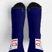 Chaussette Typographie mignonne Baseball meilleur papa jamais (Haut)