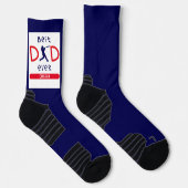 Chaussette Typographie mignonne Baseball meilleur papa jamais (Droite)