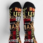 Chaussette Typographie urbaine et moderne Cool (Haut)