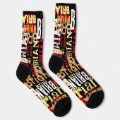 Chaussette Typographie urbaine et moderne Cool (Droite)