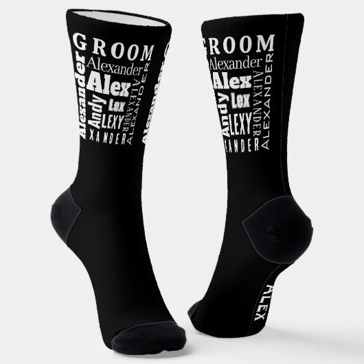 Chaussette Typographie Votre nom ou Citer Les Chaussettes de  (Angulaire)