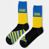 Chaussette Ukraine Chaussettes, drapeau ukrainien couleurs /  (Gauche)