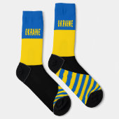 Chaussette Ukraine Chaussettes, drapeau ukrainien couleurs /  (Droite)