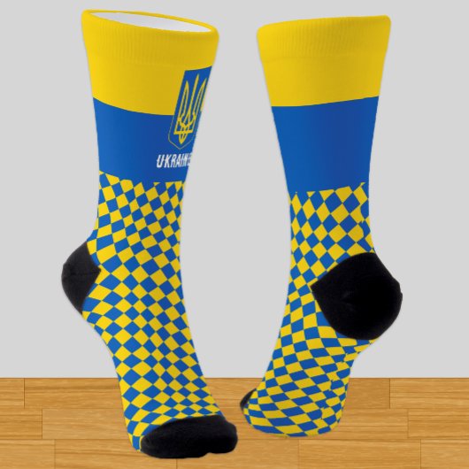 Chaussette Ukraine Chaussettes, drapeau ukrainien mode / spor
