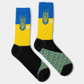 Chaussette Ukraine Chaussettes, drapeau ukrainien patriotique (Droite)