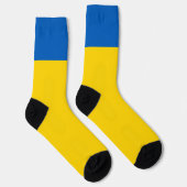 Chaussette Ukraine Drapeau amusant Patriotique Ukrainien Bleu (Droite)