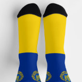 Chaussette Ukraine, Drapeau, Armoiries, Tryzub République ukr (Haut)