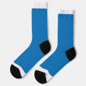 Chaussette un arrière - plan bleu avec un (Gauche)