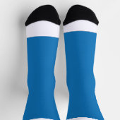 Chaussette un arrière - plan bleu avec un (Haut)