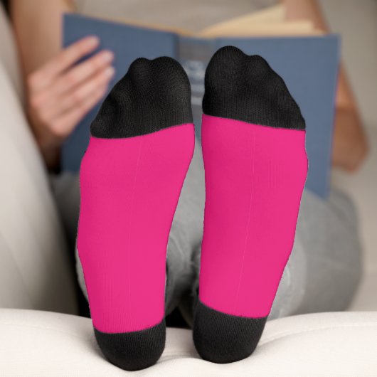 Chaussette un arrière - plan rose avec un noir (Fond)