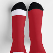 Chaussette un arrière - plan rouge avec un (Haut)
