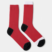 Chaussette un arrière - plan rouge avec un (Droite)