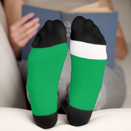 Chaussette un arrière - plan vert avec un (Fond)
