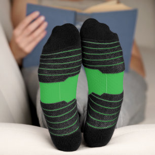 Chaussette un arrière - plan vert avec une bordure blanche