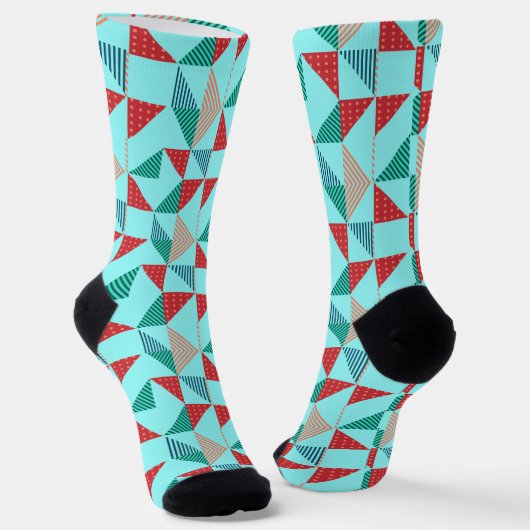 Chaussette Un design de motif rétro cool (Angulaire)