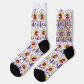 Chaussette Un design dynamique avec création jaune et orange (Gauche)