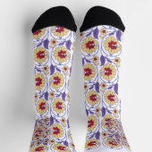 Chaussette Un design dynamique avec création jaune et orange (Haut)