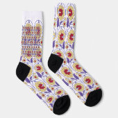 Chaussette Un design dynamique avec création jaune et orange (Droite)