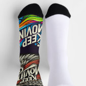 Chaussette Un message positif s'envole (Haut)