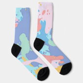 Chaussette Un motif désordonné de taches de peinture (Droite)