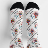 Chaussette Un penseur profond à l'intérieur du neuron Synapse (Haut)