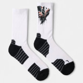 Chaussette Un pompier américain.Drapeau des Etats-Unis. (Droite)