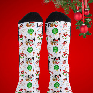 Chaussette Un très joyeux Noël Cavalier King Charles