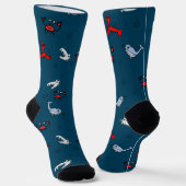 Chaussette Under the Sea Crew Socks for Everyone - Navy (Angulaire)