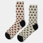 Chaussette Uneven Pattern of softcream with Raisin ou Dates (Gauche)