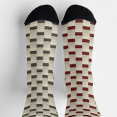 Chaussette Uneven Pattern of softcream with Raisin ou Dates (Haut)
